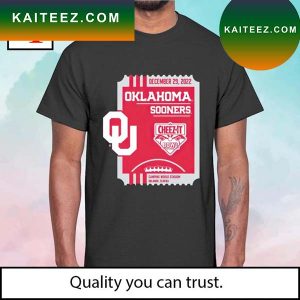2022 Cheez It Bowl Oklahoma Sooners ticket T-shirt