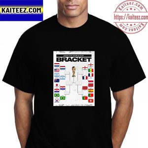 2022 FIFA World Cup Bracket Of The Quarter Finalist Vintage T-Shirt