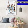 Louis Vuitton Collab Lionel Messi x Kylian Mbappe Art Decor Poster