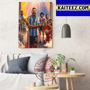 2022 FIFA World Cup Champions Are Argentina Champions Art Decor Poster Canvas