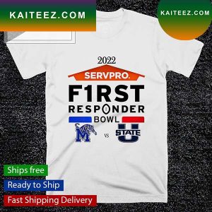 2022 First Responder Bowl Aggies of Utah State and Tigers of Memphis T-shirt