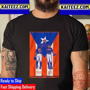 2022 Francisco Lindor Carlos Correa Puerto Rico Vintage T-Shirt