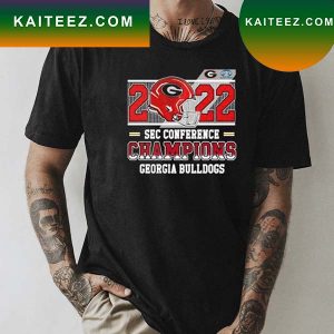 2022 Georgia Bulldogs SEC Football Championship Helmet Matchup T-shirt