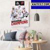 2022 SERVPRO First Responder Bowl Champions Are Memphis Tigers Football Art Decor Poster Canvas