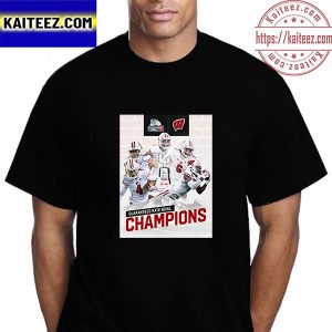 2022 Guaranteed Rate Bowl Champions Are Wisconsin Football Vintage T-Shirt