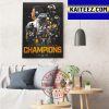 2022 Quick Lane Bowl Champions Are New Mexico State Football Art Decor Poster Canvas