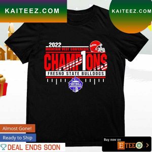 2022 Mountain West conference champions Fresno State Bulldogs T-shirt