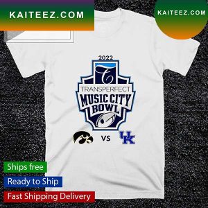 2022 Music City Bowl Hawkeye of Iowa and Wildcats of Kentucky T-shirt