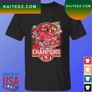 2022 NFC west Champions San Francisco 49ers signatures T-shirt
