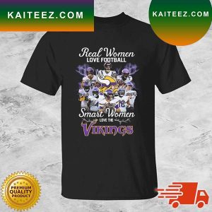 2022 Real Women Love Football Smart Women Love The Minnesota Vikings Signatures T-Shirt