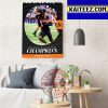 2022 World Cup Champions Are Argentina Art Decor Poster Canvas