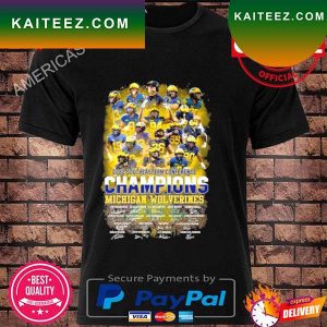 2022 Southeastern Conference Champions Michigan Wolverines Signatures T-Shirt