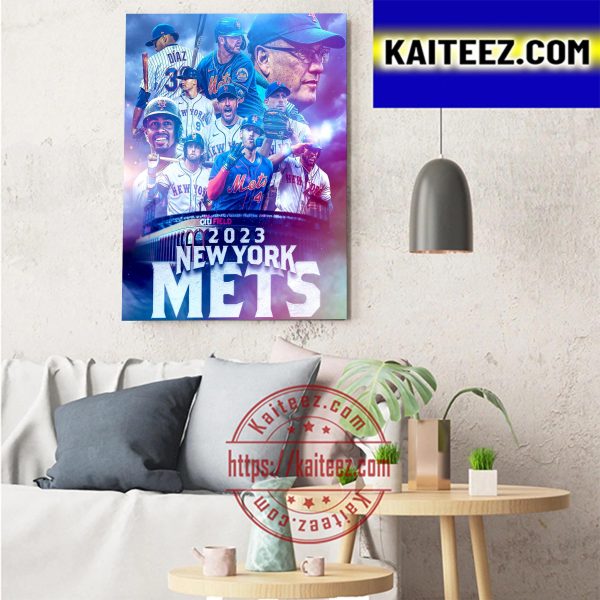 2023 New York Mets MLB Art Decor Poster Canvas