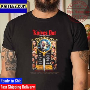 A Rian Johnson Whodunnit Knives Out Cast Characters Vintage T-Shirt