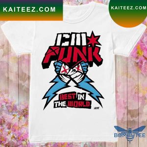 AEW CM Punk Supercharged Ringer Best In The World T-shirt