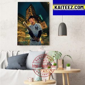 Aaron Judge Is Back With New York Yankees MLB Art Decor Poster Canvas