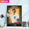 Aaron Judge New York Yankees For The 2nd Straight Year MLB Canvas