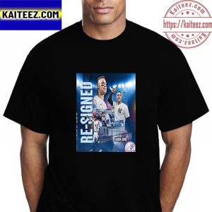 Aaron Judge Re-Signed New York Yankees MLB Vintage T-Shirt