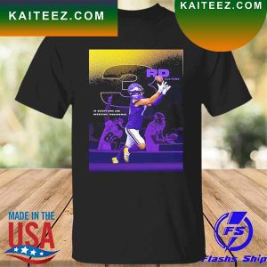 Adam thielen 3rd all time in receptions and receiving touchdowns of minnesota vikings T-shirt