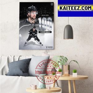 Adrian Kempe 100 Career Goals Los Angeles Kings NHL Art Decor Poster Canvas