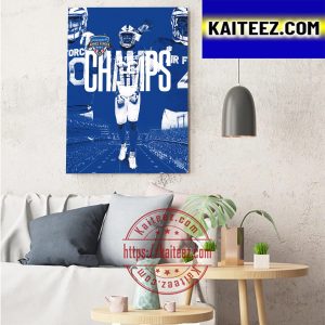 Air Force Football Champs 2022 Lockheed Martin Armed Forces Bowl Champions Art Decor Poster Canvas