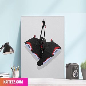 Air Jordan Retro VI Infrared 2007 Home Decorations Canvas-Poster