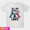 Deadpool 3 Funny Happy Valentine’s Day Style T-Shirt