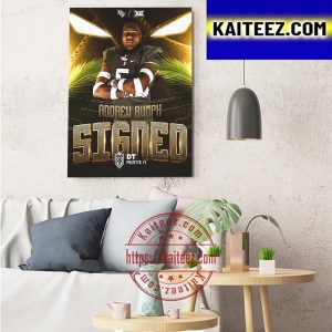 Andrew Rumph Signed UCF Knights Football Art Decor Poster Canvas
