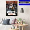 2022 World Cup Champions Are Argentina Art Decor Poster Canvas