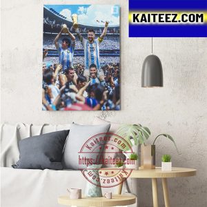 Argentina Are Champions 2022 FIFA World Cup Champions Art Decor Poster Canvas
