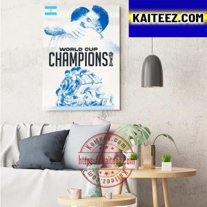 Argentina Are The 2022 World Cup Champions Art Decor Poster Canvas