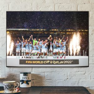 Argentina Are The FIFA World Cup Qatar 2022 Champions Wall Decor Poster Canvas