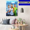 Argentina Are The 2022 World Cup Champions Art Decor Poster Canvas