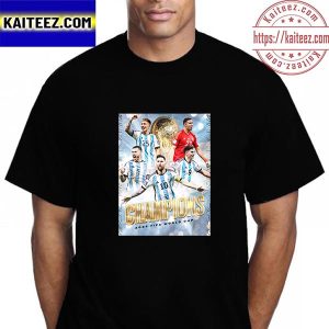 Argentina Are World Champions 2022 FIFA World Cup Vintage T-Shirt