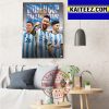 Argentina Are World Cup Champions Art Decor Poster Canvas