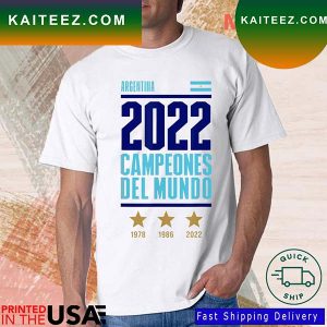 Argentina Campeones Del Mundo World Champion 2022 T-Shirt