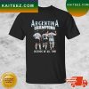 Argentina Messi Maradona And Batistuta Signatures T-shirt