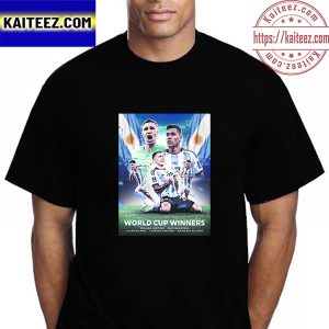 Argentina Champions Of The World 2022 FIFA World Cup Vintage T-Shirt