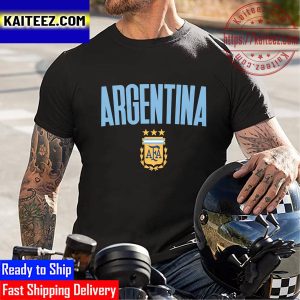 Argentina Champions World Cup Qatar 2022 Vintage T-Shirt