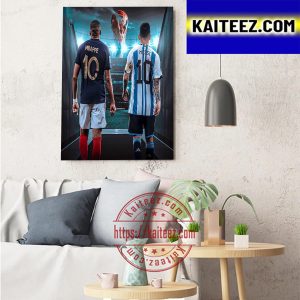 Argentina Vs France 2022 World Cup Final Art Decor Poster Canvas