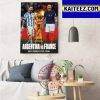 Argentina Vs France Play In The 2022 World Cup Final Art Decor Poster Canvas