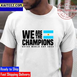 Argentina We Are The Champions World Cup Qatar 2022 Vintage T-Shirt