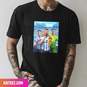 Argentina Win The FIFA World Cup 2022 Congratulations Lionel Messi Style T-Shirt