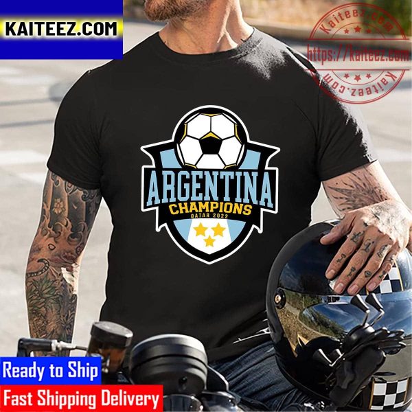 Argentina World Cup 2022 Champions Vintage T-Shirt