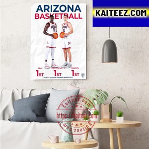 Arizona Basketball In NCAA Division I College Basketball Art Decor Poster Canvas