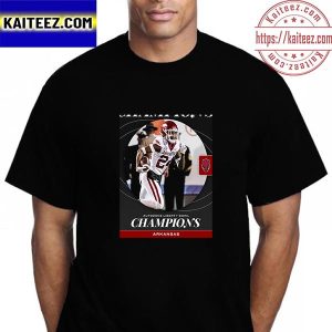 Arkansas 2022 Autozone Liberty Bowl Champions Vintage T-Shirt