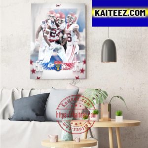 Arkansas Razorback Football Wins 2022 AutoZone Liberty Bowl Champions Art Decor Poster Canvas