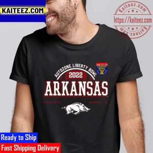 Arkansas Razorbacks Autozone Liberty Bowl 2022 Dec 28 Memphis Vintage T-Shirt