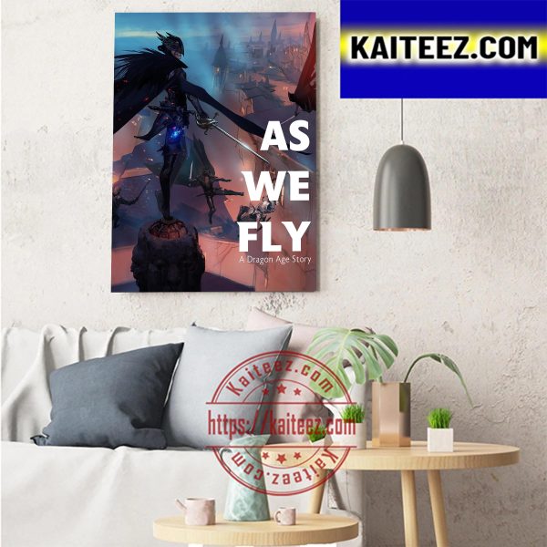 As We Fly A New Dragon Age Story Art Decor Poster Canvas