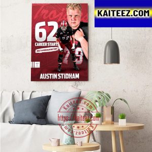 Austin Stidham 62 Career Starts Most In Program History With Troy Trojans Football Art Decor Poster Canvas